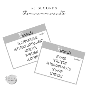 communicatie - 30 seconds