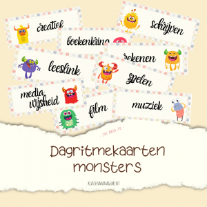 Dagritmekaarten monsters