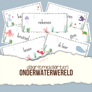 Dagritmekaarten onderwaterwereld