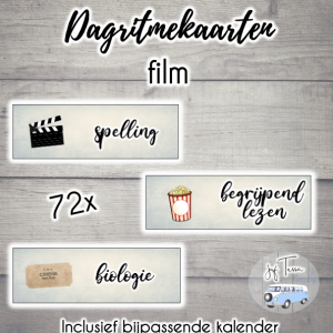 Dagritmekaarten - thema film