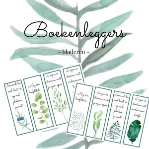 Boekenleggers thema bladeren