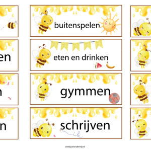 Dagritmekaarten bijen