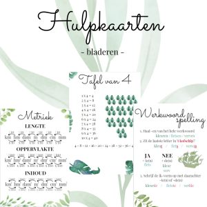 Hulpkaarten bladeren