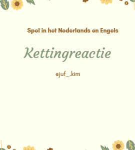 Kettingreactie spel Nederlands + Engels