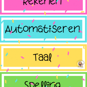 Klassenthema Confetti