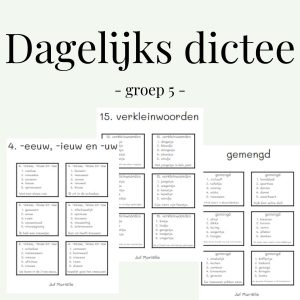 Dagelijks dictee groep 5