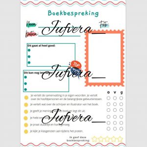 Beoordelingsformulier boekbespreking (boekenbeurt)