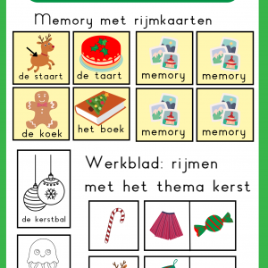 Thema kerst: rijmen