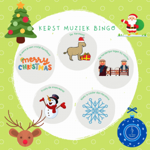 Kerst muziek bingo onderbouw