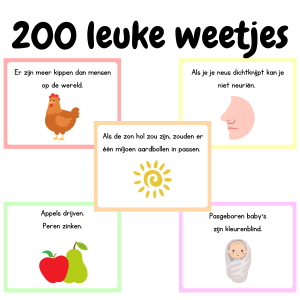 200 leuke weetjes voor in de klas | Feitjes wist je datjes