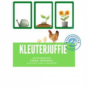 Kleuterjuffie actie/ reactie boerderij