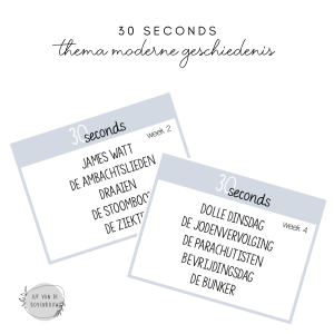 30 seconds - Moderne Geschiedenis