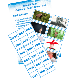 Mol en Beer - thema 1 (deel 2 beer en an) - bingo