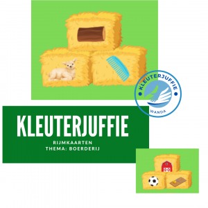 Kleuterjuffie rijmwoordenspel boerderij