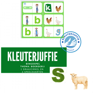 Kleuterjuffie domino boerderij