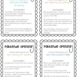 Schrijf een pakkende opening