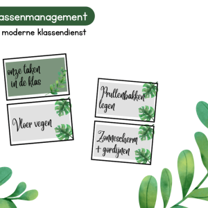 De moderne klassendienst (thema natuur)