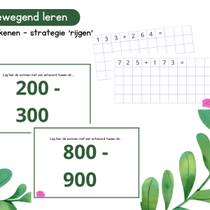 Bewegend leren - strategie rijgen (rekenen)