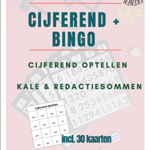 Cijferend optellen +30 bingo kaarten