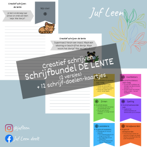 Schrijfbundel DE LENTE (creatief schrijven)