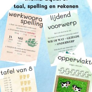 Hulpkaarten aquarel