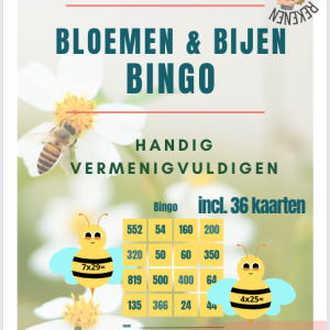 Bewegend leren - handig vermenigvuldigen + 30 BINGO kaarten