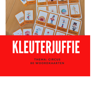 Kleuterjuffie, woordkaarten circus