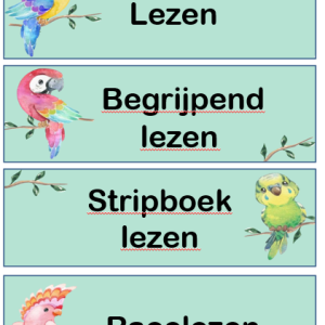 Dagritmekaarten - vogels