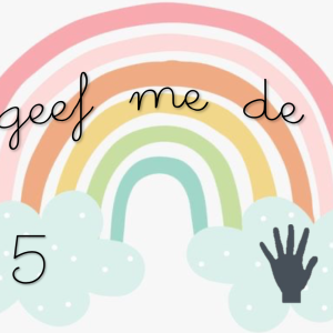 Geef me de vijf - Thema regenboog