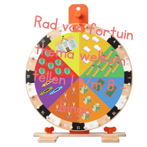 Thema welkom op school - rad tellen 1t/m8 - bingo