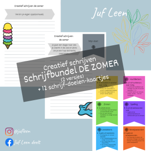 Schrijfbundel DE ZOMER (creatief schrijven)