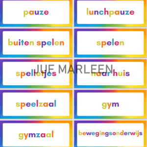 Dagritme vakken