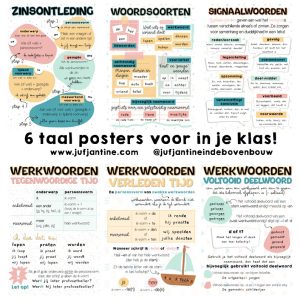 6 Taal/spelling posters voor in je klas - CONFETTI