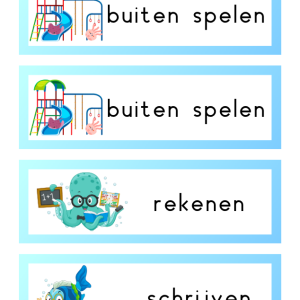 Dagritmekaartjes zeedieren