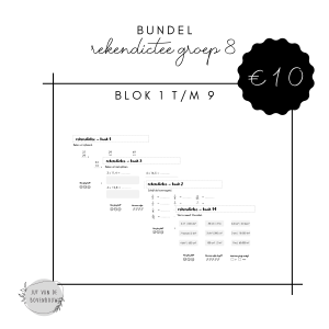Bundel rekendictee WIG5 groep 8