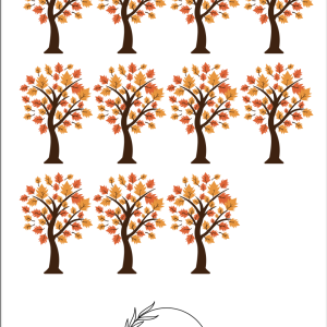 Getalkaarten Herfst