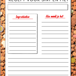 Sinterklaas recept schrijven