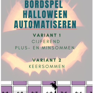 bordspel halloween; cijferend +/- en keersommen