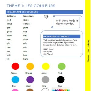 Franse les voor beginners: thema kleuren