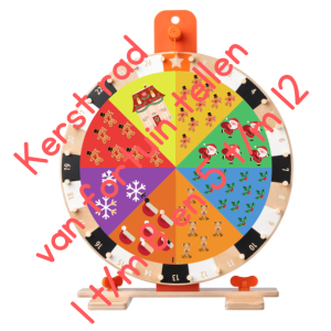 Kerst rad van Fortuin - tellen