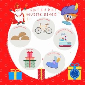 Sint en Piet muziek bingo
