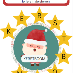Woorden maken thema kerstmis hoofdletters