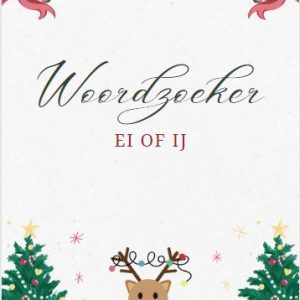 Woordzoeker ei of ij thema kerst