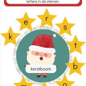 Woorden maken thema kerstmis