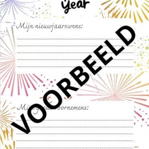 Nieuwjaarswens/goede voornemens
