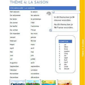 Franse les voor beginners: thema seizoenen en tellen
