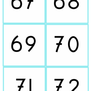 getalkaarten 1-100