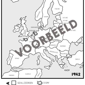 Kaart Europa Tweede Wereldoorlog
