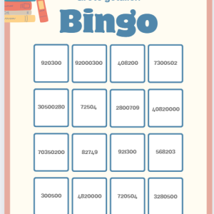 Grote getallen bingo