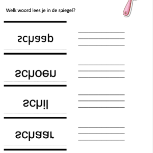 Spiegellezen 'sch'